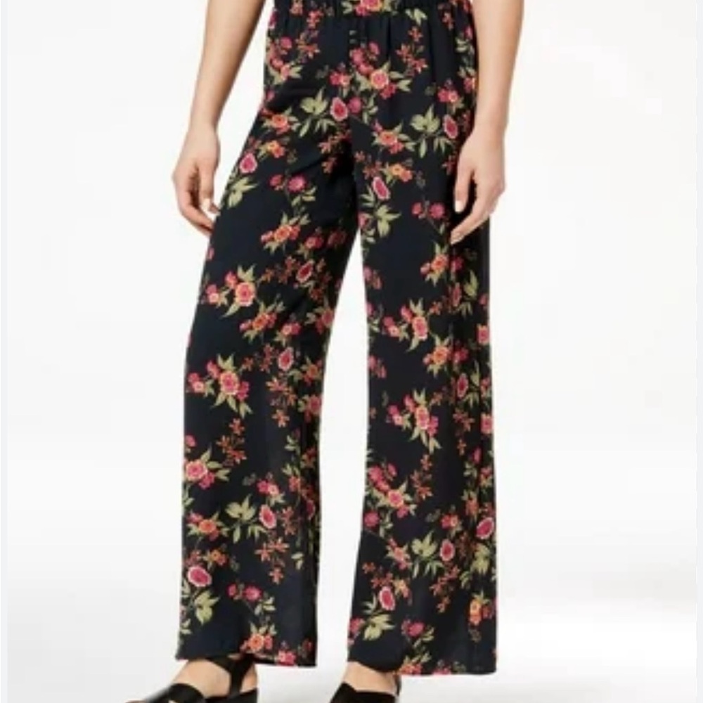 Hippie Rose Black and Olive Patterned Pants